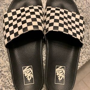 Vans checkerboard slides sandals